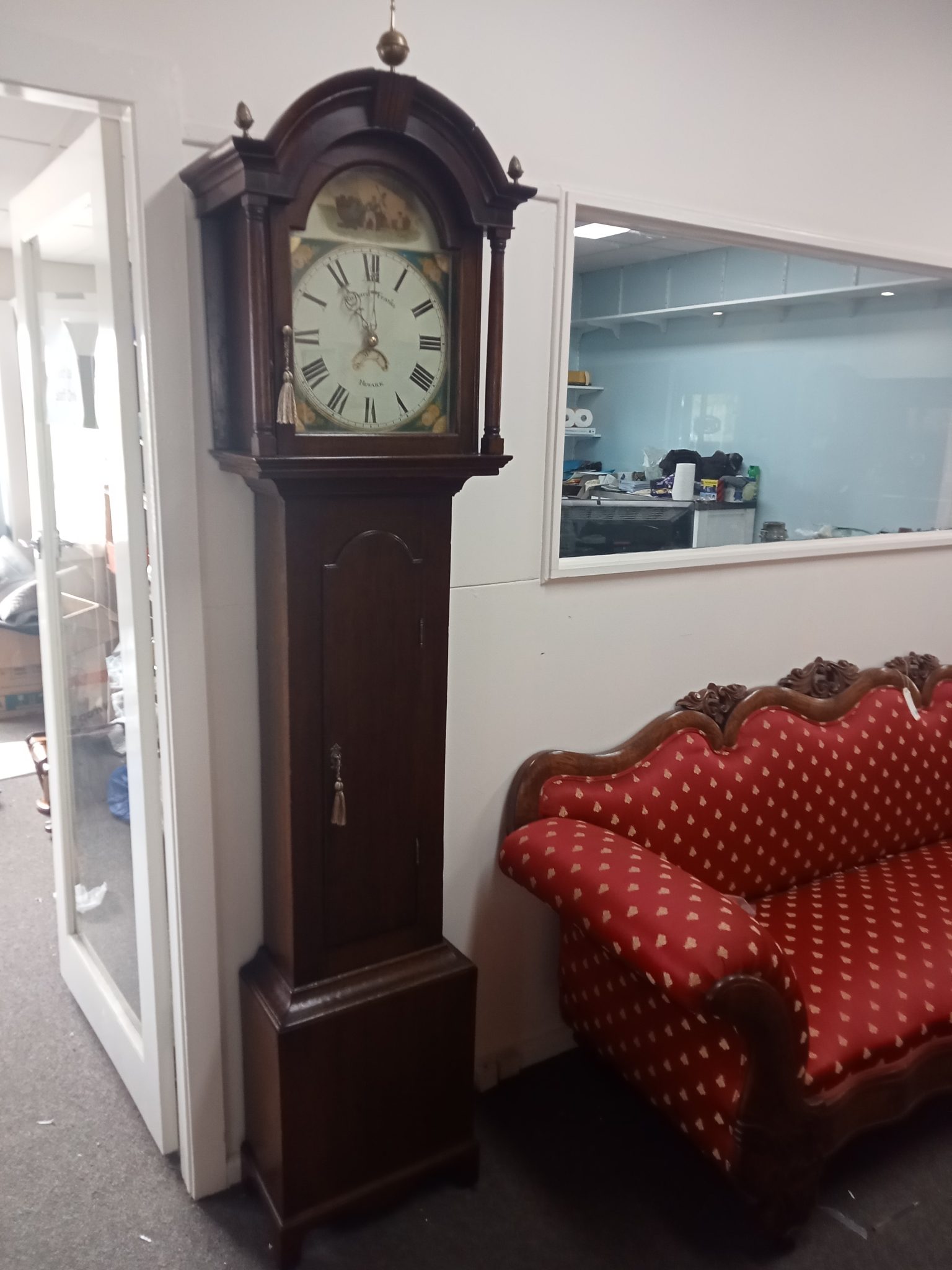 English Longcase Grandfather Clock c.1840s - Revive Antiques and Decor