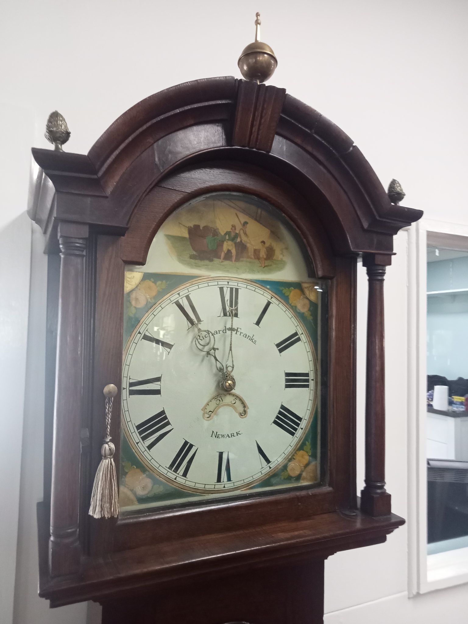 English Longcase Grandfather Clock C.1840s - Revive Antiques And Decor