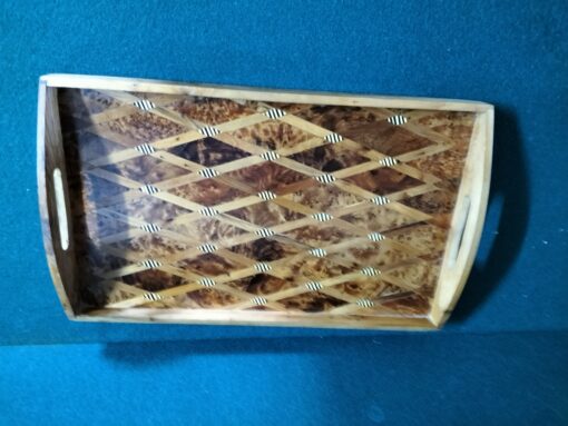 Inlaid Handled Tray